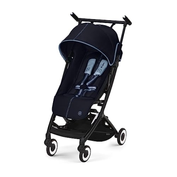 Cybex Libelle Lightweight Travel Baby Stroller - Ultimate Compact Convenience and Comfort in Ocean B...