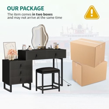 YITAHOME Makeup Vanity with Touch Screen Mirror