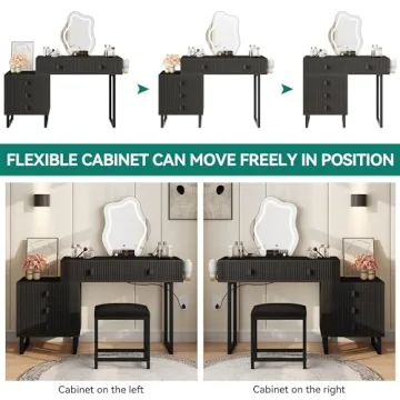 YITAHOME Makeup Vanity with Touch Screen Mirror