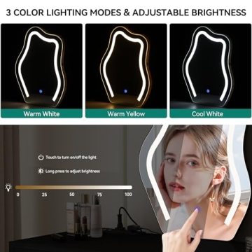 YITAHOME Makeup Vanity with Touch Screen Mirror