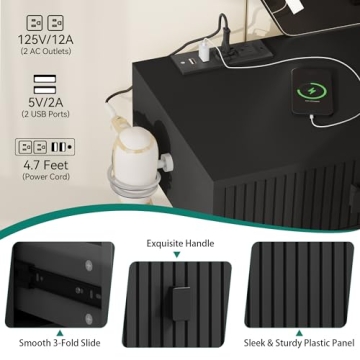 YITAHOME Makeup Vanity with Touch Screen Mirror