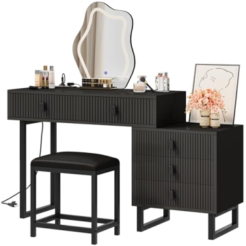 YITAHOME Makeup Vanity with Touch Screen Mirror