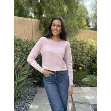 Arach&Cloz Womens Fall Sweater Casual Long Sleeve Tops