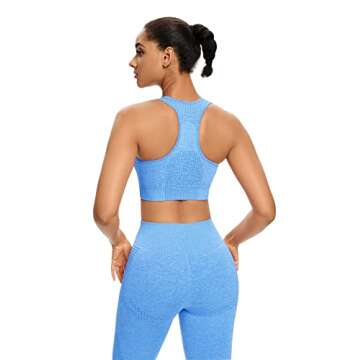 Abonlen Seamless Workout Set - High Waist Leggings & Bra