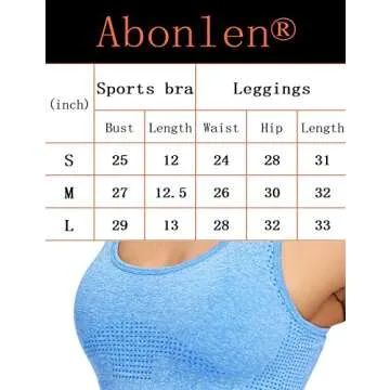 Abonlen Seamless Workout Set - High Waist Leggings & Bra