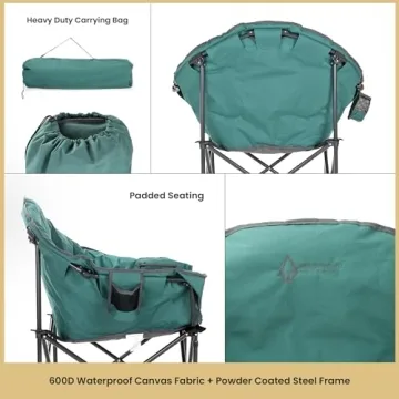 Arrowhead Outdoor Heavy-Duty Folding Camping Chair