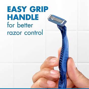 Gillette Sensor3 Comfort Disposable Razors for Men, 8 Count, Lubrastrip Glides Easily Over Your Skin