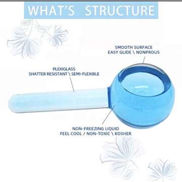 UMTYPE Cool Roller Ball Facial Massage Tools for Skin Renewal