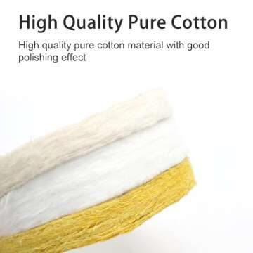 SCOTTCHEN Buffing Polishing Wheels Set for Grinders 6in