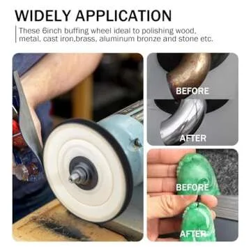 SCOTTCHEN Buffing Polishing Wheels Set for Grinders 6in