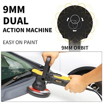 WEIZE Dual Action Polisher for Car Detailing Excellence