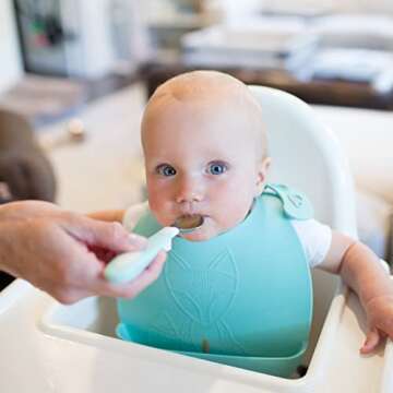 Dr. Brown's Designed to Nourish Soft-Grip Spoon and Fork Set,Teal