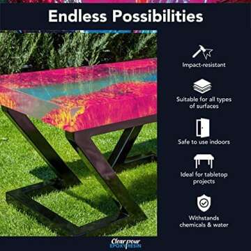 Premium Clear Epoxy Resin Kit for Arts & Crafts