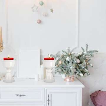 SIPARUI Elegant Marble Candle Holder for Home Decor