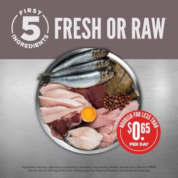 ORIJEN Fit and Trim Dry Cat Food for Adult Cats 4lb