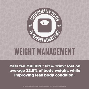 ORIJEN Fit and Trim Dry Cat Food for Adult Cats 4lb