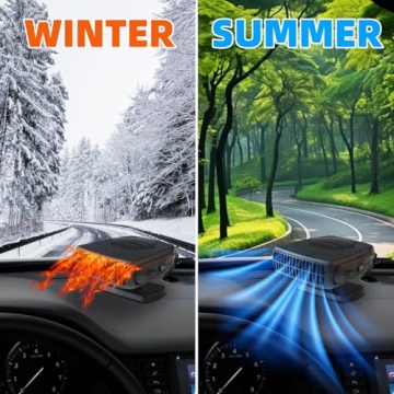 MEIDAYAI 12V Car Heater 200W - Fast Heating & Defrosting
