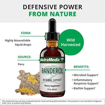 NutraMedix Daily Immune Support Supplement - Banderol Herbal Supplements for Immune System Support - Vegan Tincture - Bioavailable Otoba Bark Extract Liquid Drops (2 oz/60 ml)