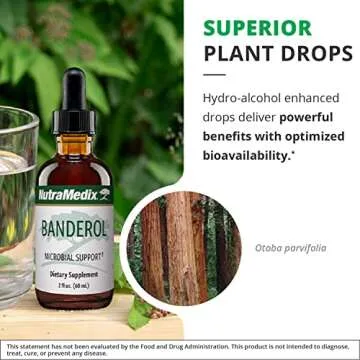 NutraMedix Daily Immune Support Supplement - Banderol Herbal Supplements for Immune System Support - Vegan Tincture - Bioavailable Otoba Bark Extract Liquid Drops (2 oz/60 ml)