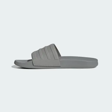 Adidas Unisex Adilette Comfort Slide Sandal Grey Size 12