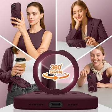 GolbinBox iPhone 16 Pro Case for Women with Magnetic Stand