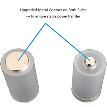 HOMEFUNTIME Battery Adapter Converter for AAA to AA Battery Transparent Cases Holder Shell with Metal Contacts on Bottom(Clear Color,Pack of 4)