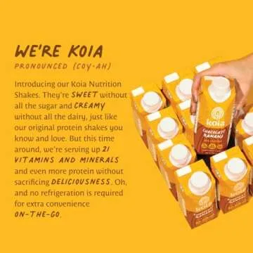 Koia Chocolate Banana Protein Shake - 20g Plant Protein