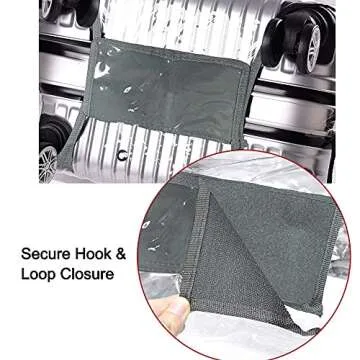 GigabitBest 20 Inch Clear PVC Suitcase Cover for Luggage