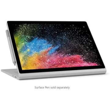 Microsoft Surface Book 2 JHX-00001 13.5-inch Touchscreen 2-in-1 Laptop- Intel Core i7-8650U (1.90 GHz) 8 GB Memory, 256 GB SSD, 3000 x 2000, Windows 10 Pro (Renewed)