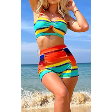 Stylish B2prity Vintage Print Bikini Set for Women