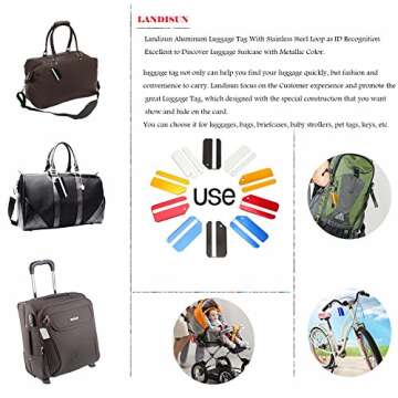 Stylish Landisun Luggage Tags – Perfect for All Travelers