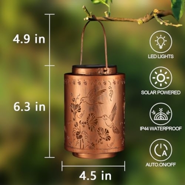 Waterproof Butterfly Solar Lanterns for Outdoor Decor