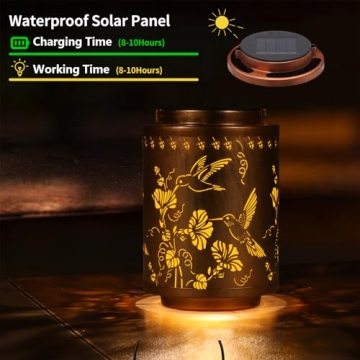 Waterproof Butterfly Solar Lanterns for Outdoor Decor