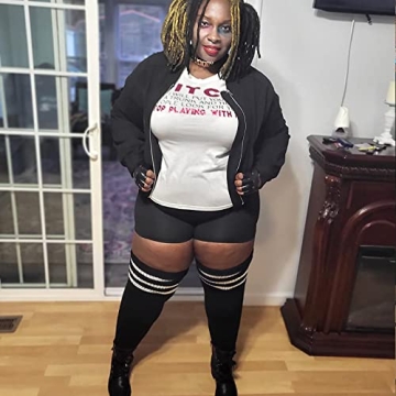 Plus Size Thigh High Socks for Thick Thighs - Stylish Warmth