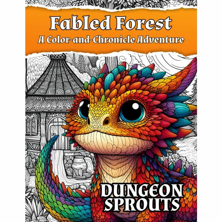 Fabled Forest Adult & Teen Coloring Adventure Book