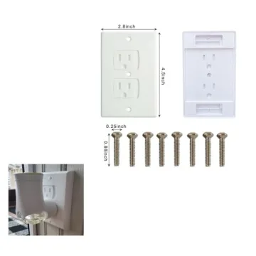 Self Closing Outlet Cover 4-Pack for Baby Proofing Safety