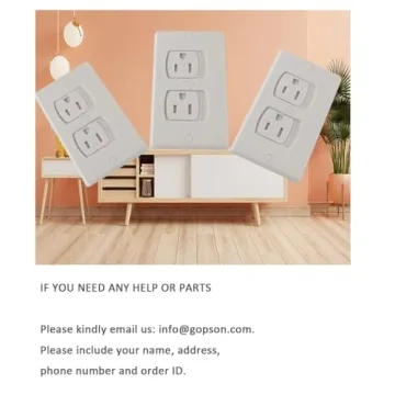 Self Closing Outlet Cover 4-Pack for Baby Proofing Safety