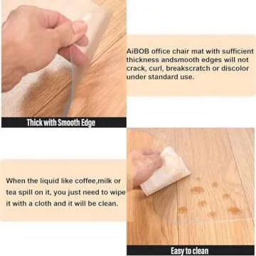 AiBOB Chair Mat for Hardwood Floors - 36x48 Size