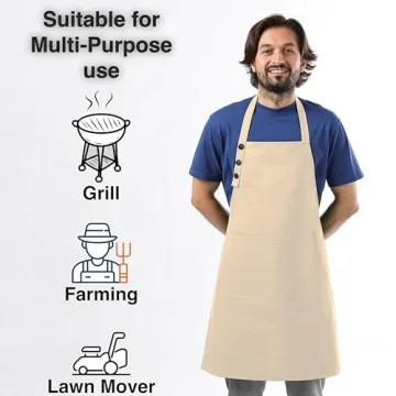 TOSHE Waterdrop Resistant Cotton Apron - 10 Colors