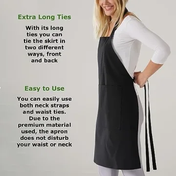 TOSHE Waterdrop Resistant Cotton Apron - 10 Colors