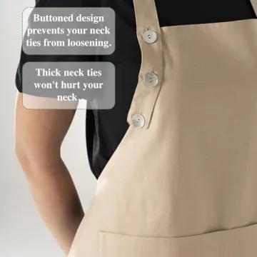 TOSHE Waterdrop Resistant Cotton Apron - 10 Colors