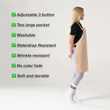 TOSHE Waterdrop Resistant Cotton Apron - 10 Colors