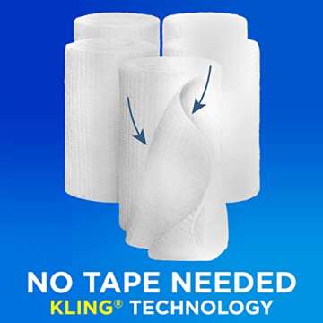 Band-Aid Brand of First Aid Products Flexible Rolled Gauze Dressing for Minor Wound Care, Soft Paddi...