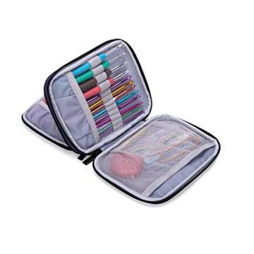 Damero Crochet Hook Case - Premium Storage for Crochet Tools and Accessories