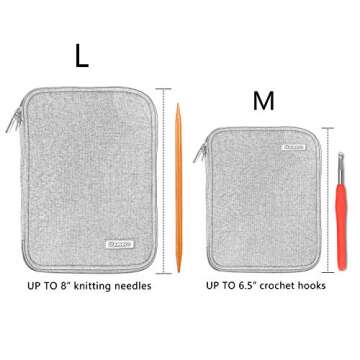 Damero Crochet Hook Case - Large Capacity & Easy to Carry