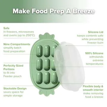 Haakaa Baby Popsicle Mold - Safe Silicone Food Maker