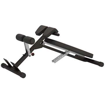Fitness Reality X-Class Light Commercial Multi-Workout Abdominal/Hyper Back Extension Bench, Black