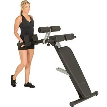 Versatile Hyperextension and Ab Bench for Home Gym
