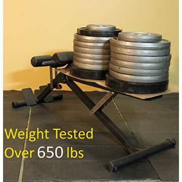 Fitness Reality X-Class Light Commercial Multi-Workout Abdominal/Hyper Back Extension Bench, Black