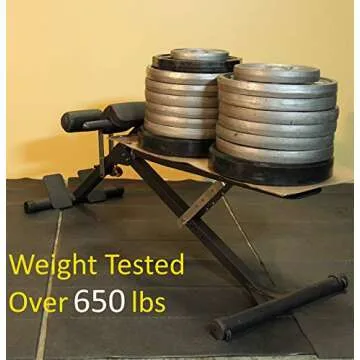 Versatile Hyperextension and Ab Bench for Home Gym